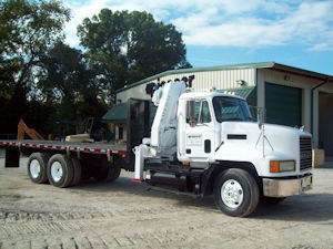 7 Ton National Knuckle Boom Crane mounted on a CH613 Mack